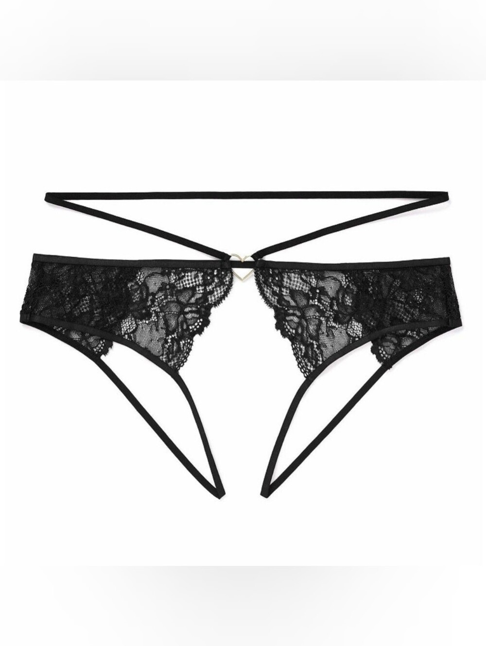 Adore Me Danielle's Crotchless Lace Panties Size Medium NWT